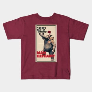 Man Elephant Kids T-Shirt